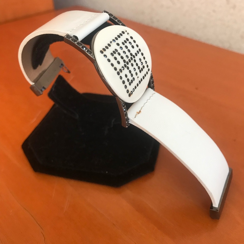 Givenchy Black and White Bracelet Elegant Design. Shows Signs of wear.